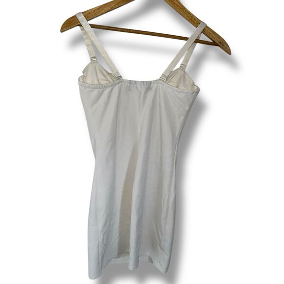 Nancy Ganz Body Slimmers 34D White Shapewear Slip Dress Underwire Bra Lingerie - Picture 7 of 9